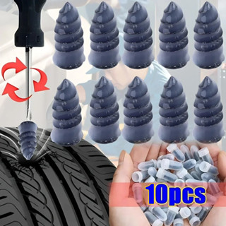 10 Pçs Reparação De Pneus Unhas Parafusos Auto-Roscantes De Borracha Pinos De Pneu Vácuo Motocicleta Punctura Picos De C em Oferta na Shopee