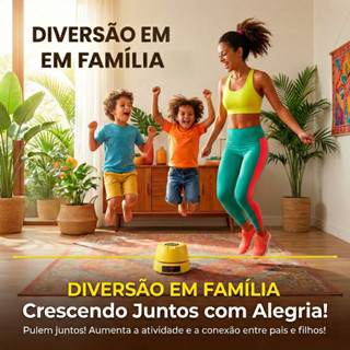 Máquina de Pular Corda Automática com Contador Inteligente Controle Remoto e 10 Velocidades em Oferta na Shopee