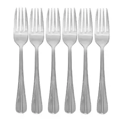 Conjunto 6 Garfos para Sobremesa Positano Lyor Aço Inox 16cm Garfinho Doce Bolo Torta Talheres Mesa Posta Festa Presente