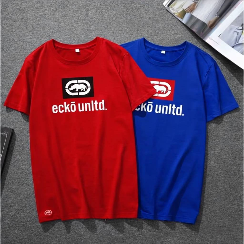 KitKIT 2 Camisetas ECK´`O UNLTD Gola Redonda 100% Algodão Malha 30.1 VARIAS CORES Alta Qualidade em Oferta na Shopee