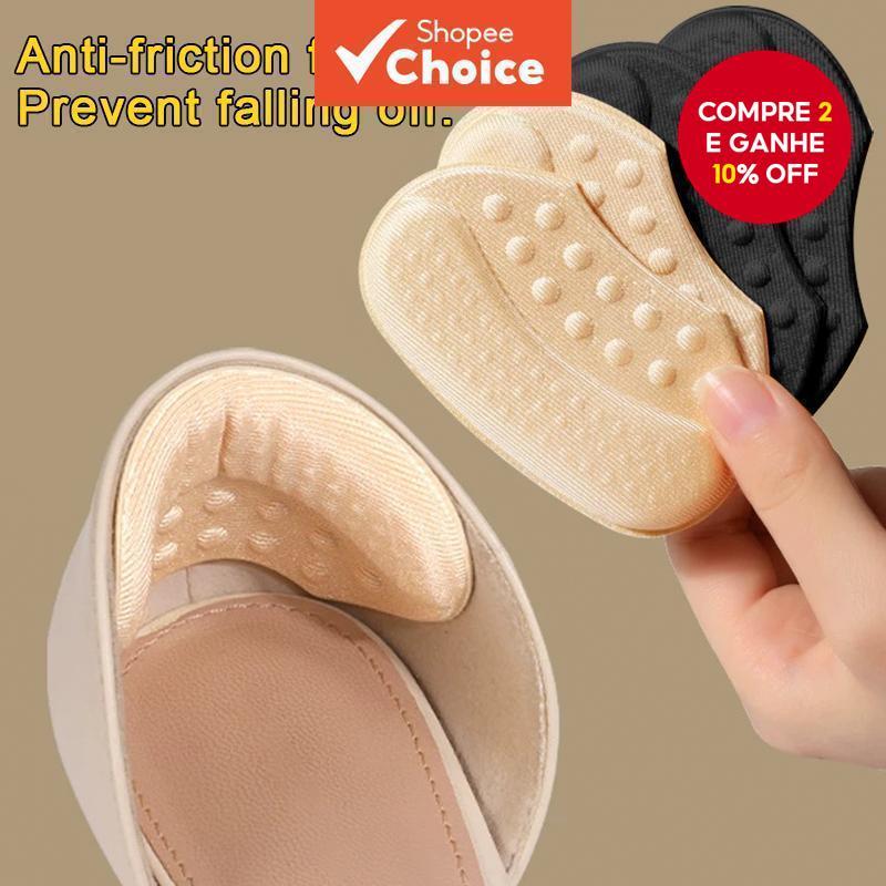 4 Peças De Almofadas De Calcanhar Autoadesivas – Inserções Grossas De Absorção De Choque Para Salto Alto , Proteção Anti