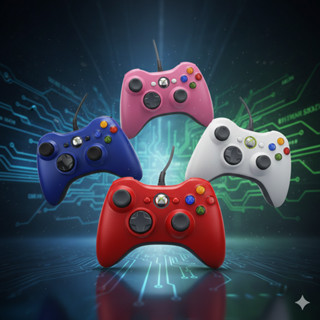 Controle De Xbox 360 Com Fio Para Video Game e PC/ Fat E Pc Joystick Jogo em Oferta na Shopee