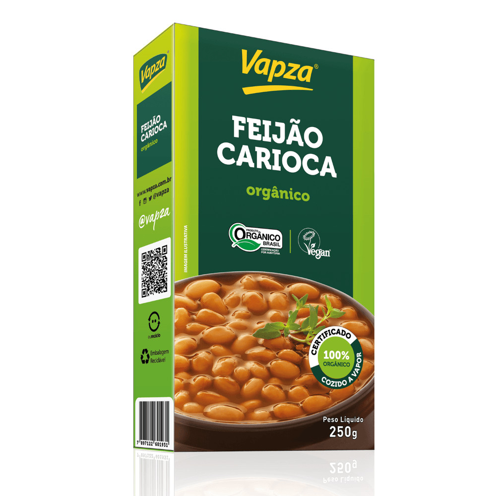 Feijão Carioca Orgânico 250G Vapza em Oferta na Shopee