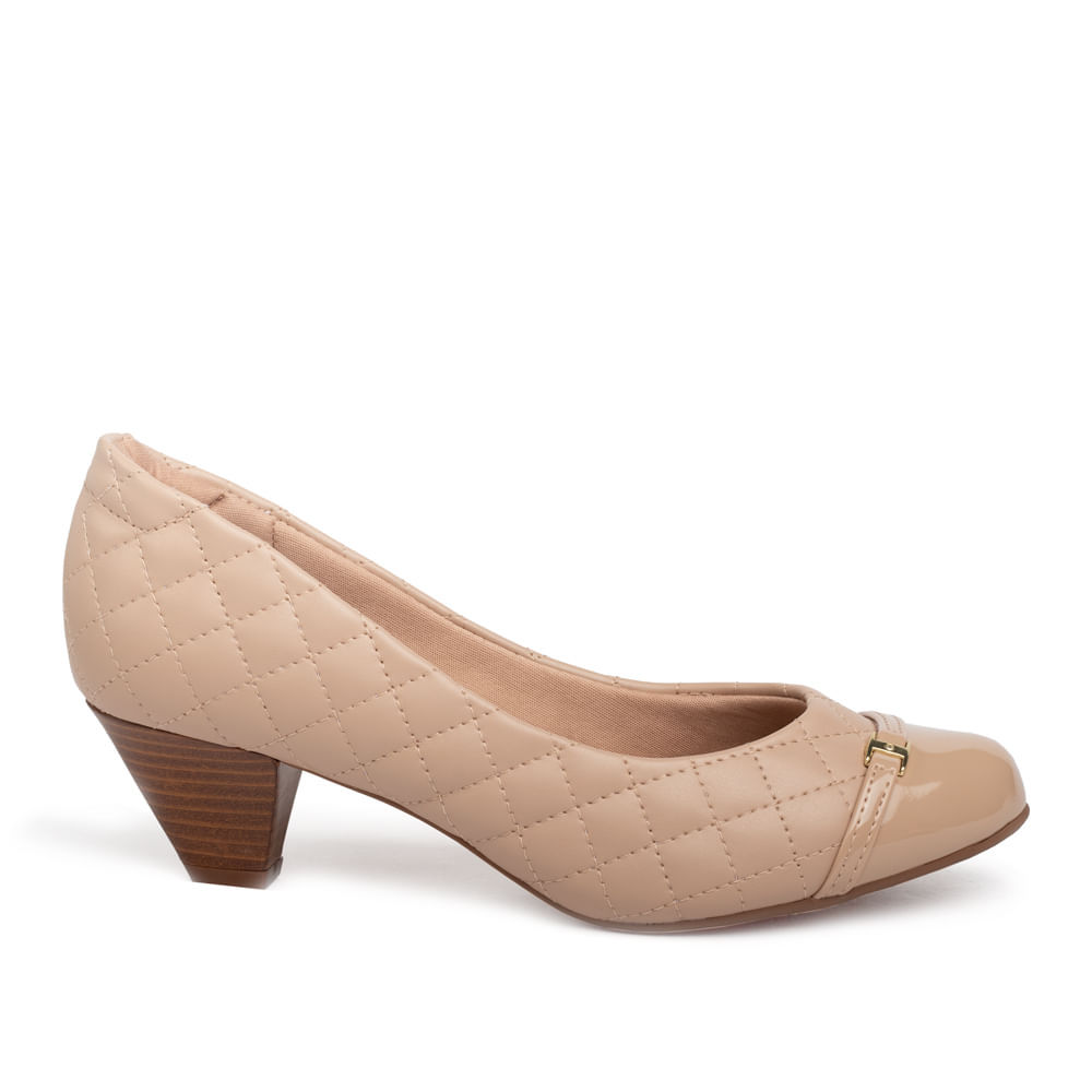 Sapato Feminino Modare Napa Pele Strech Bege em Oferta na Shopee