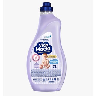 Amaciante de Roupas Vida Macia Glicerina & Amêndoas 2L