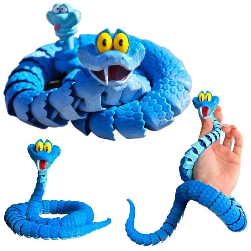 40cm Gary Snake: Disney Zootopia 2 Brinquedo de Simulação Articulado, Modelo de Cobra Gary Impresso em 3D, Brinquedos de em Oferta na Shopee