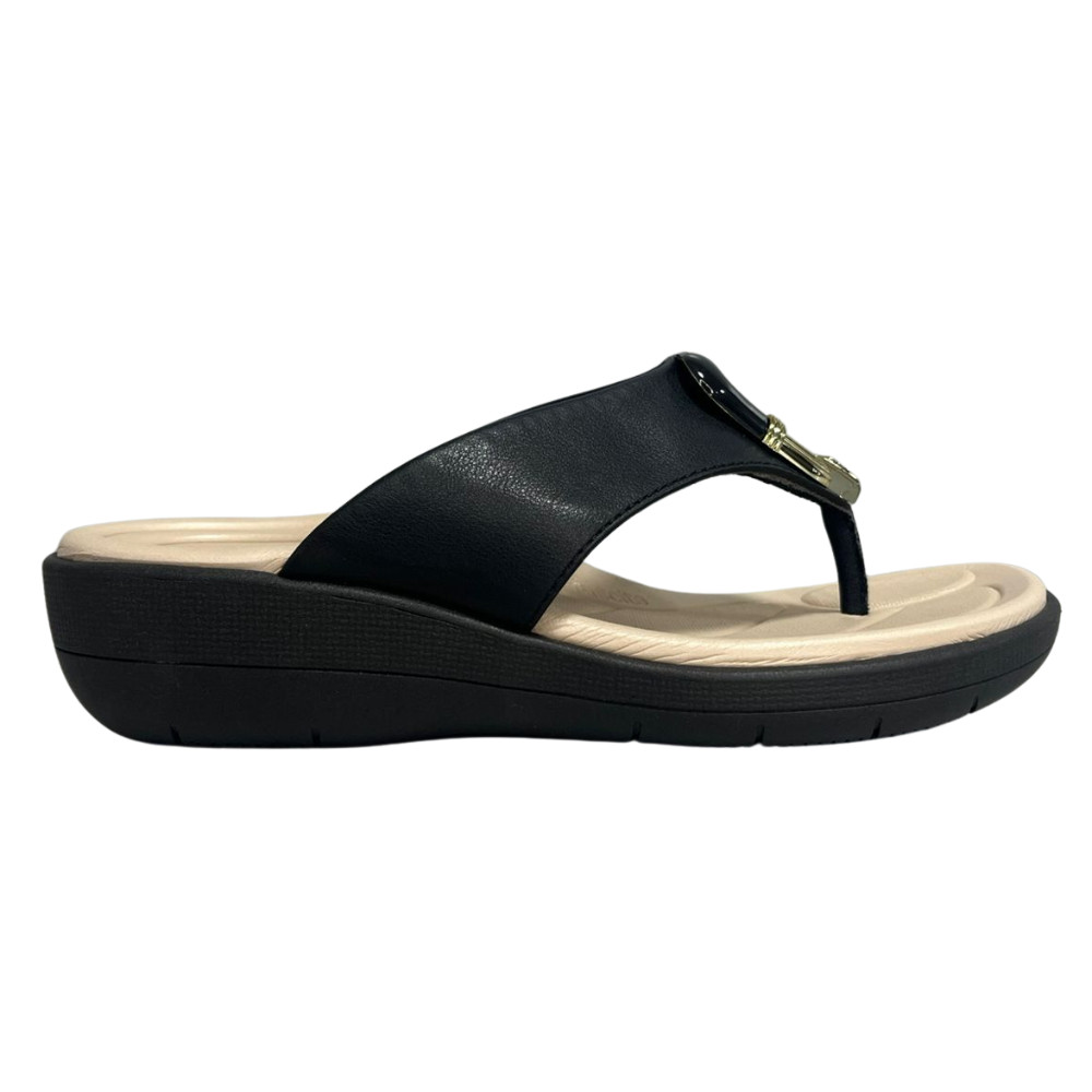 Chinelo Tamanco Feminino Anabela Piccadilly Palmilha Conforto Fascite Plantar Esporão Picadili