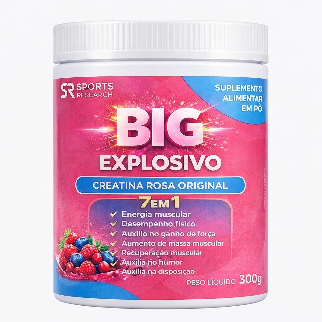 1 Creatina Big Explosivo 7 em 1 - 300gr Maior eficiência nos seus treinos Envio Rápido