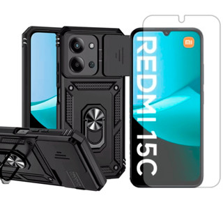 Capa Anel Armor Para Xiaomi Redmi 15C 4G + Pelicula Hidrogel em Oferta na Shopee