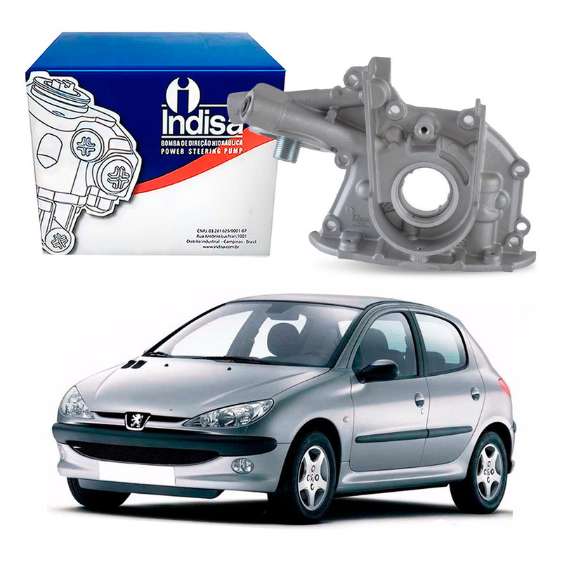 Bomba De Oleo Motor Peugeot 206 1.0 16v 2001 A 2005 em Oferta na Shopee