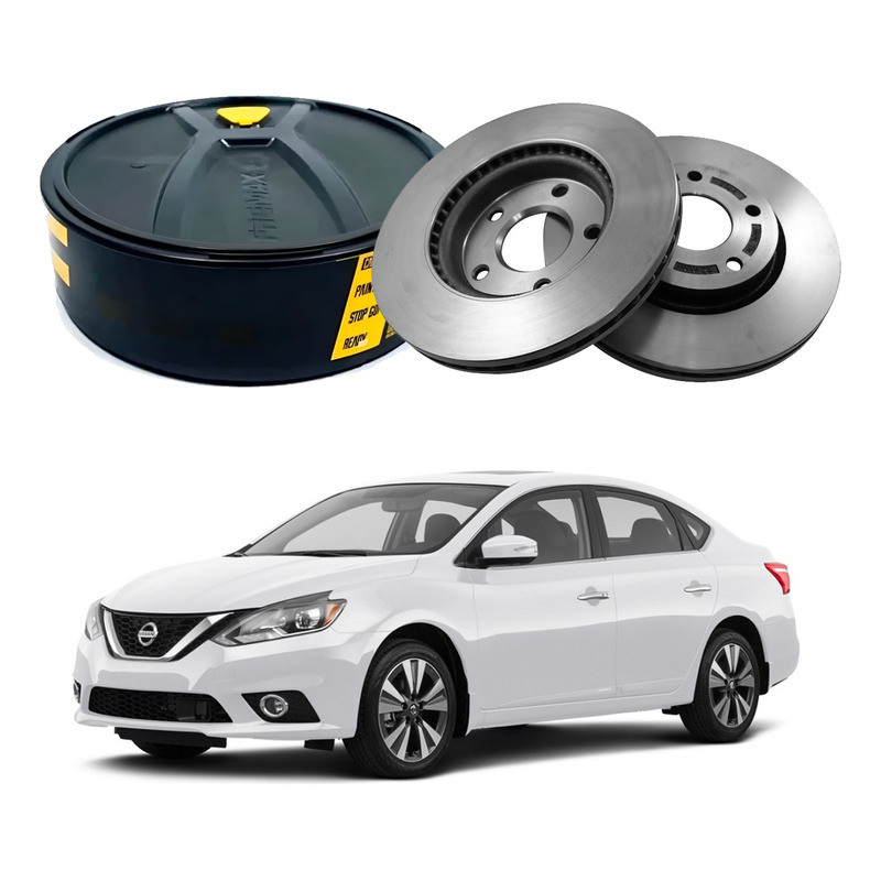 Par Disco Freio Dianteiro Ventilado Sentra 2.0 2017 A 2020