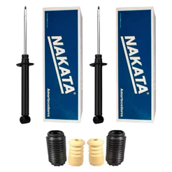 Par Amortecedor Traseiro Original Nakata + Kit Batente Vw Gol Parati Bola G2 G3 G4