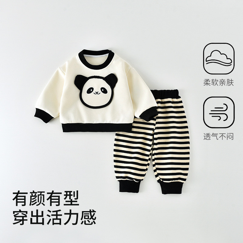 Meninas terno roupas de outono 2025 novo estilo moda bebê moletom calças de bebê primavera outono crianças roupas terno