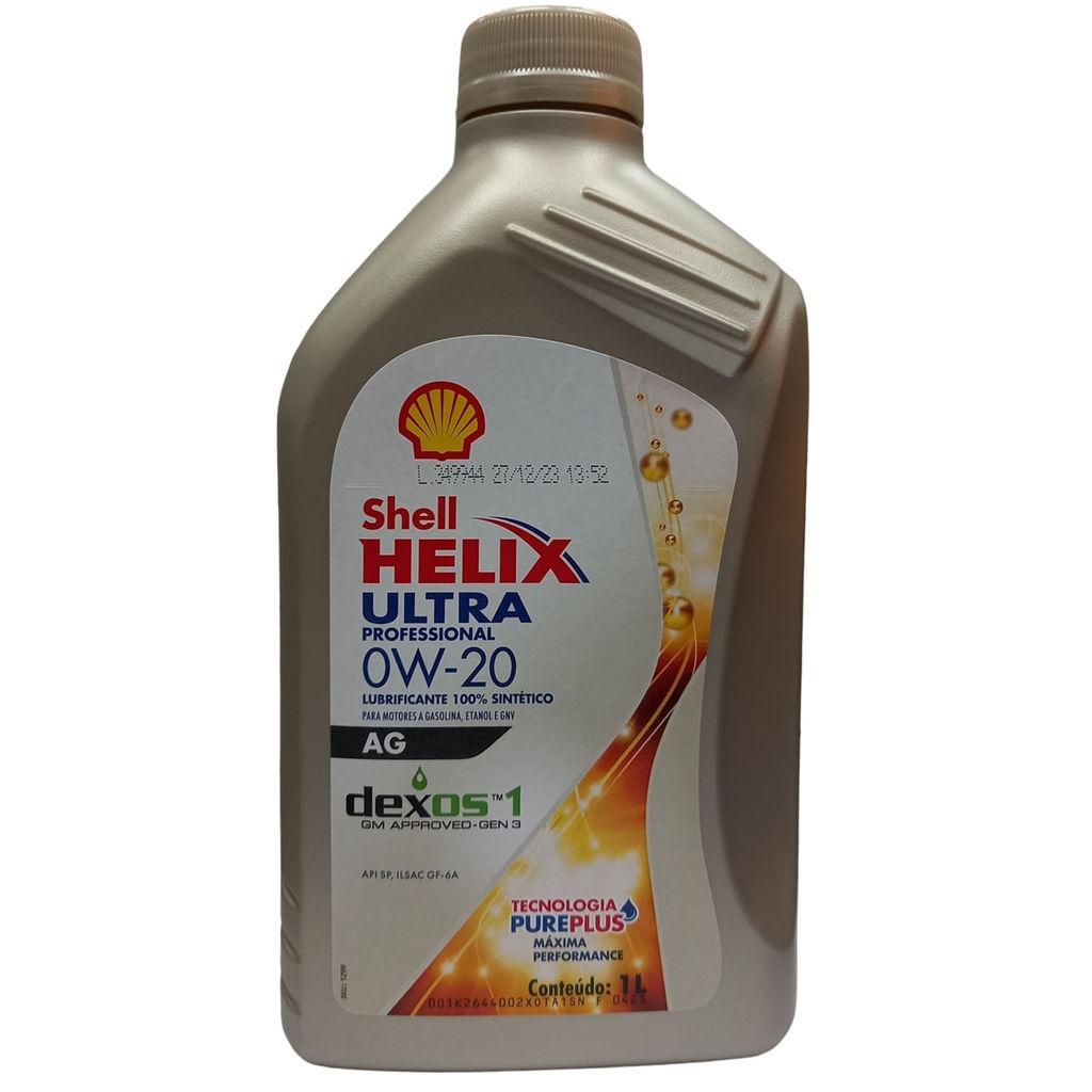 Óleo do Motor Shell Helix 0W20 AG Sintético dexos1 Gen 3  1L em Oferta na Shopee