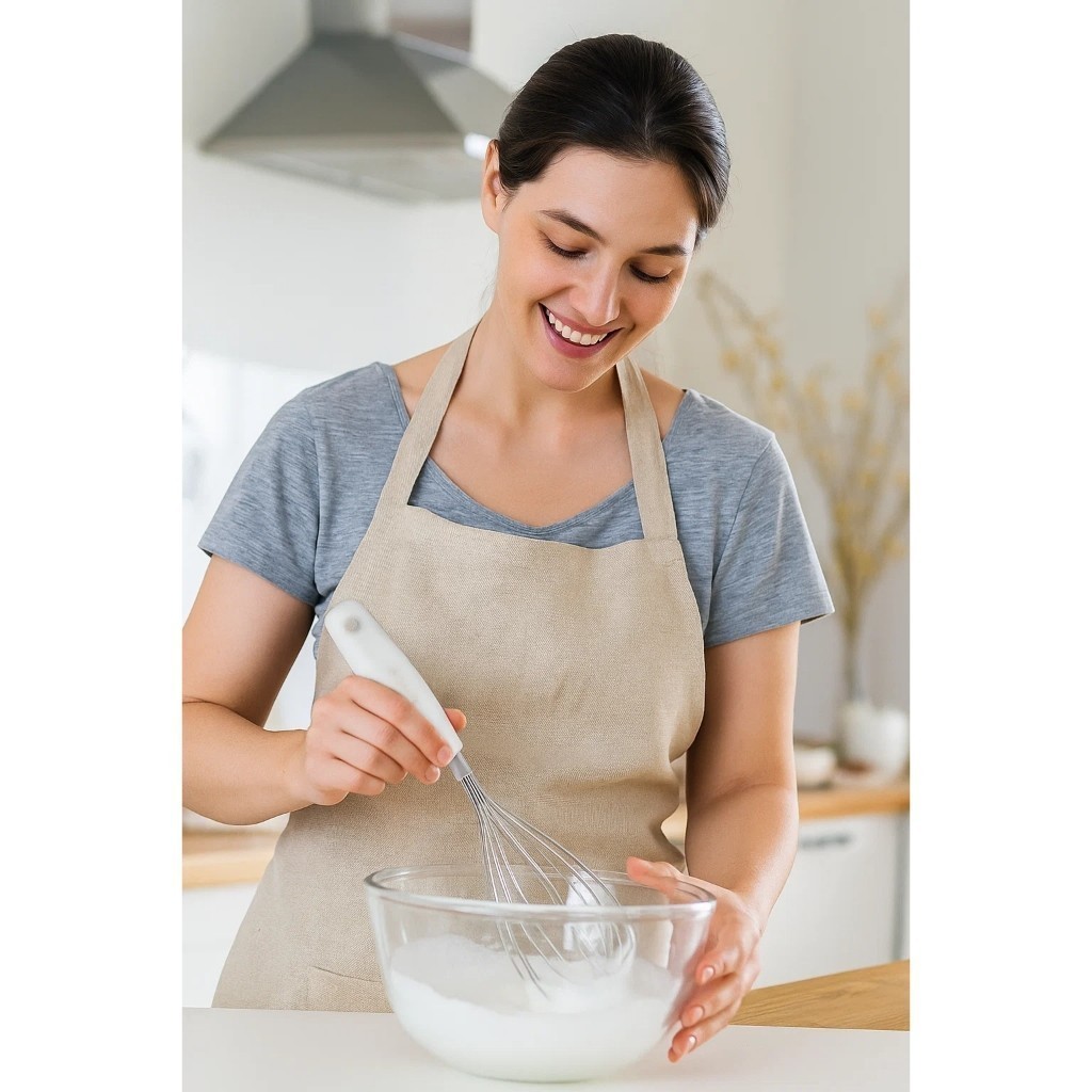 Fouet Batedor Arame Aço Inox Misturador Manual Ovos Clara Neve Chantilly Confeitaria Cozinha