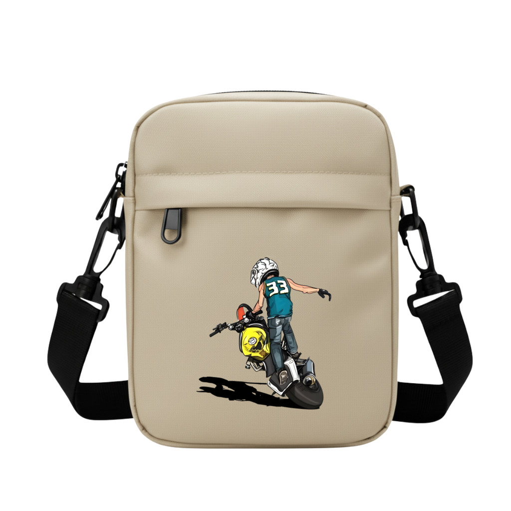 Bolsa Transversal Moto Grau Shoulder Bag Tiracolo Pochete Unisex Mini em Oferta na Shopee