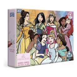 Quebra-cabeça Princesas Disney 1000 Peças Game Office