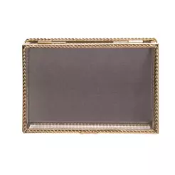 Porta Jóias Mirage 10cm x 15cm x 5cm Dourado Metal