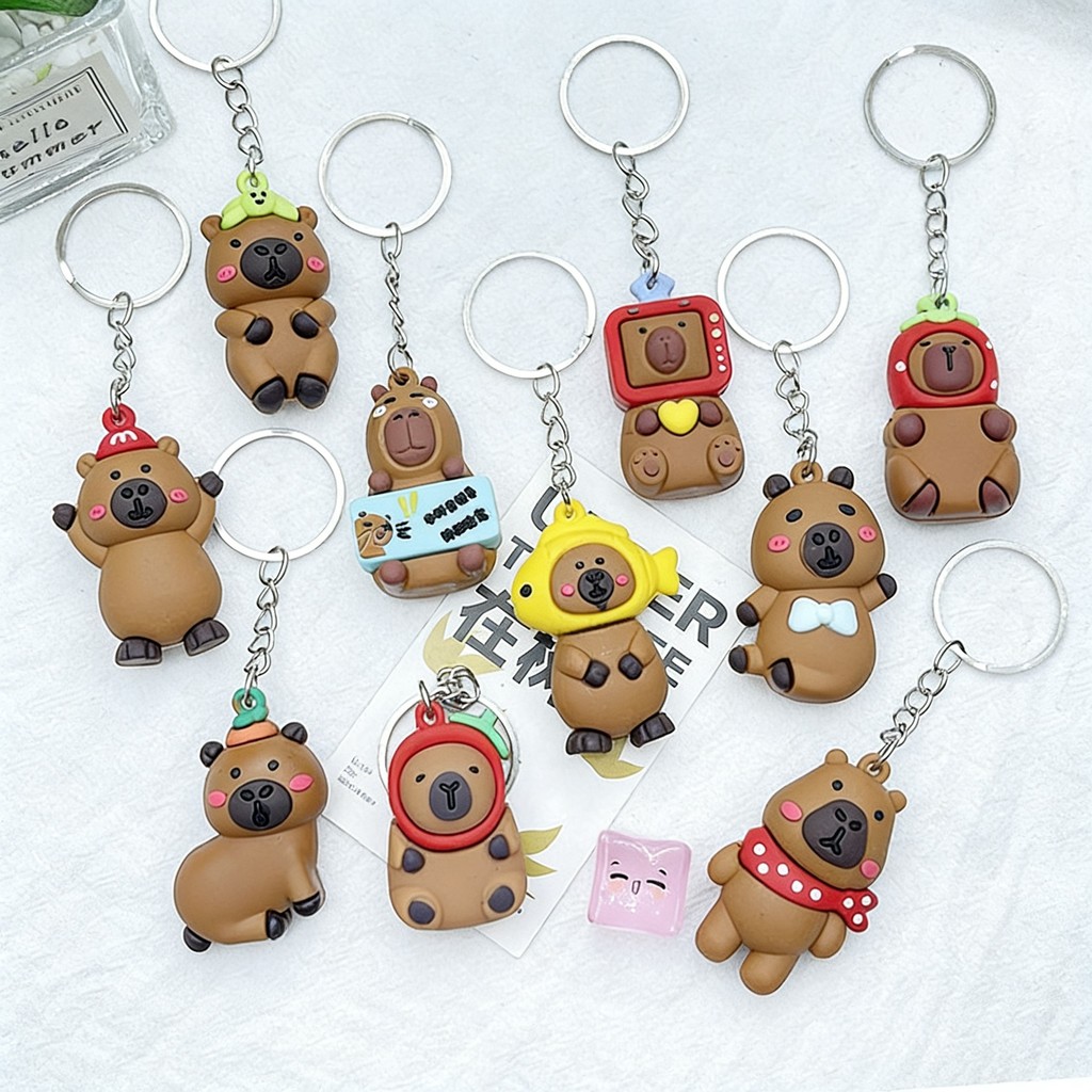 Chaveiro Emborrachado Premium Capivara Capybara capivarinha fofa 6CM