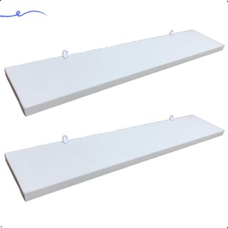 Kit 2 Prateleira Branca 50X10 + Suporte Flutuante Mdf  Organizadora Decoração Cozinha Banheiro Sala em Oferta na Shopee
