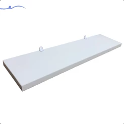 1 Prateleira Branca 40X10 Com Suporte Flutuante Mdf Organizadora Decoração Cozinha Quarto Banheiro