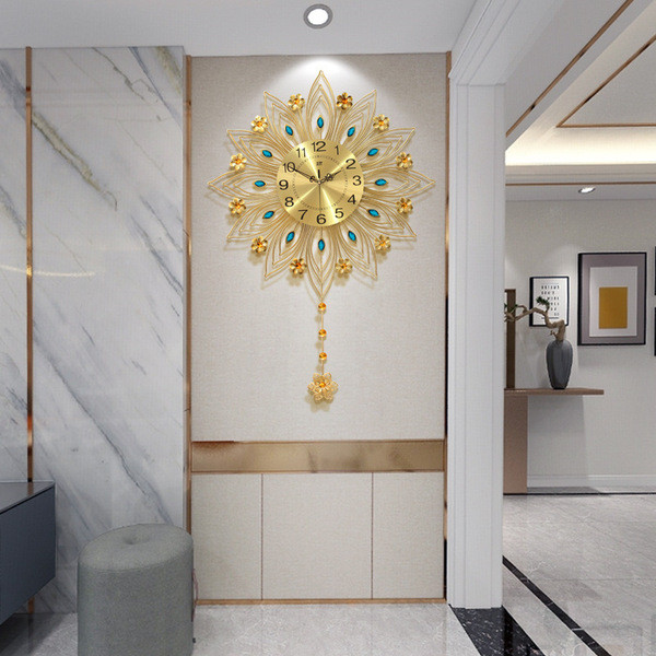 relogio de parede relogio de parede grande relogio de parede cozinha Sala de estar luz relógio de luxo relógio de parede