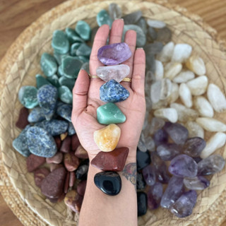 Pedras 100% Natural - 7 Chackras - Elementais (Variados) loja Fique Bem💚 em Oferta na Shopee
