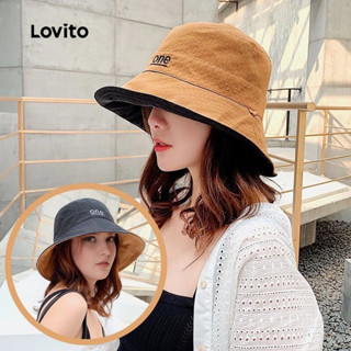 Lovito Chapéu Casual Reversível LFA95011 em Oferta na Shopee