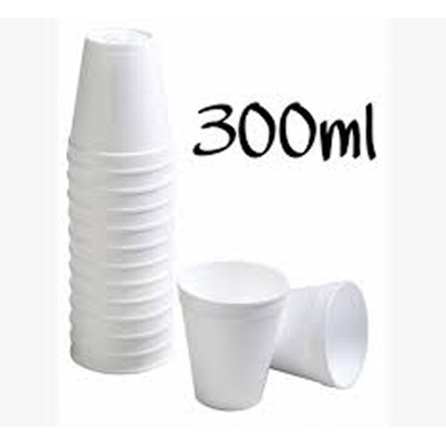 25 Un Copo Isopor 300ml Para Caldo, Chocolate Quente, Chá, Café