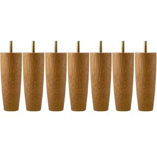 Kit 7 Pés Para Móveis Cama Casal Pé Para Cama Box Em Madeira em Oferta na Shopee
