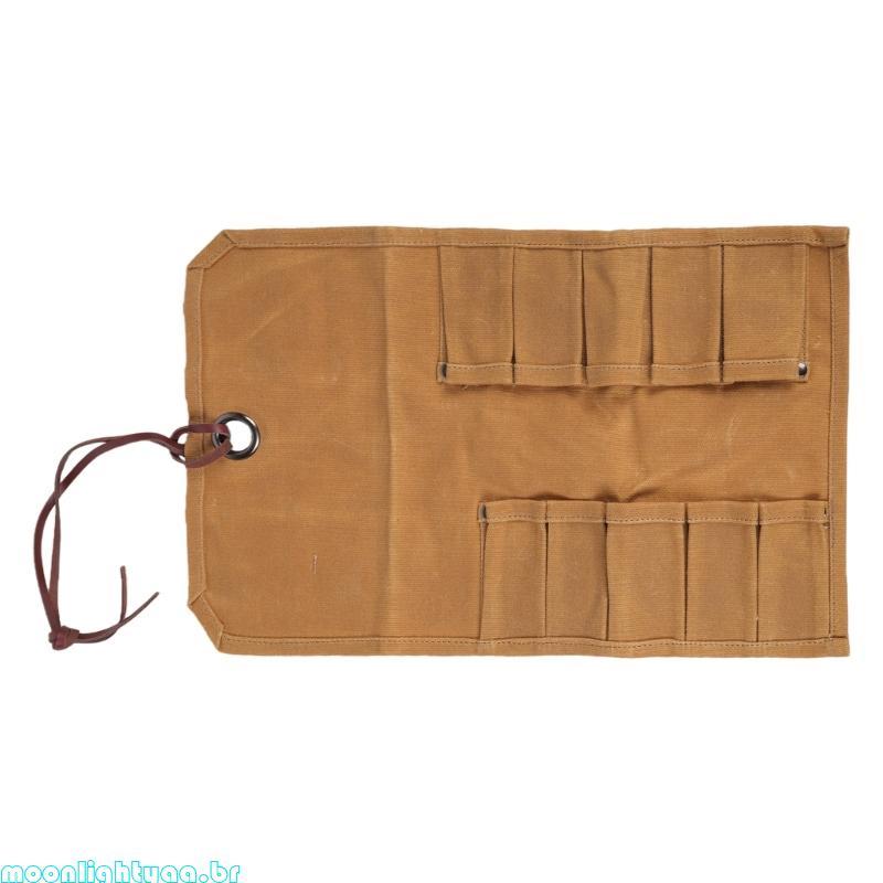 moonlightyaa1 Bolsa Ferramentas Para Serviço Pesado , Chave Lona Encerada , Enrolar , Ferramenta Multiuso , Organi