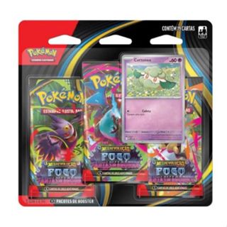 Pokemon Blister Triplo - Fogo Fantasmagórico Cottonee em Oferta na Shopee