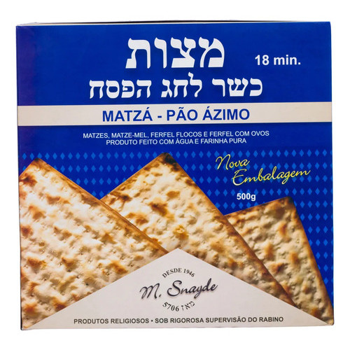 Pão Ázimo Matza Pessach Judaica Rabino  500g em Oferta na Shopee