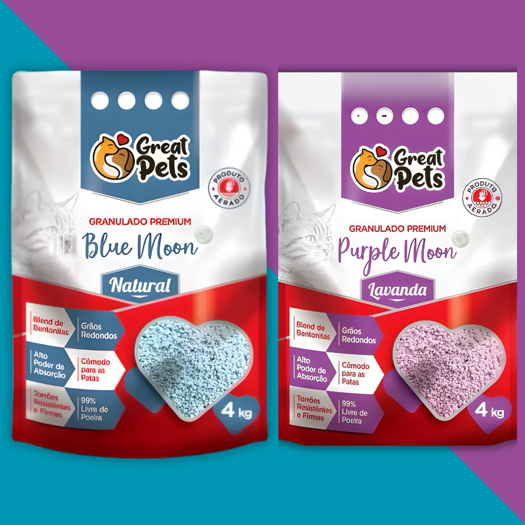 Areia Sanitária para Gatos Great Pets 4kg Bentonita Premium Alta Absorção Torrões Firmes em Oferta na Shopee