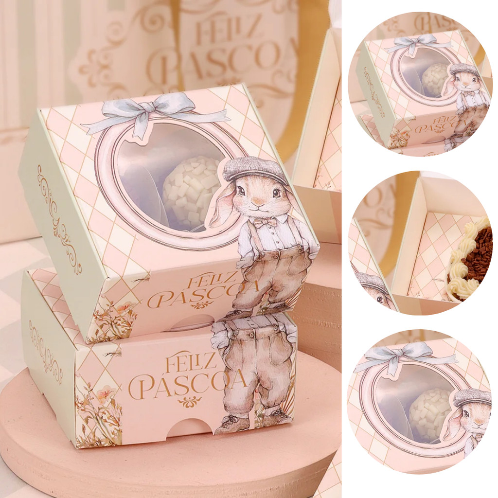 10 CAIXAS P/ 4 DOCES OU OVO 50G C/ VISOR RECORDAR 5479 ( PASCOA JANGO 2026 )