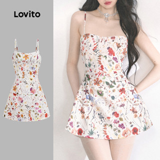 Lovito Vestido Casual Ditsy Com Estampa Floral Para Mulheres L133AD583 em Oferta na Shopee