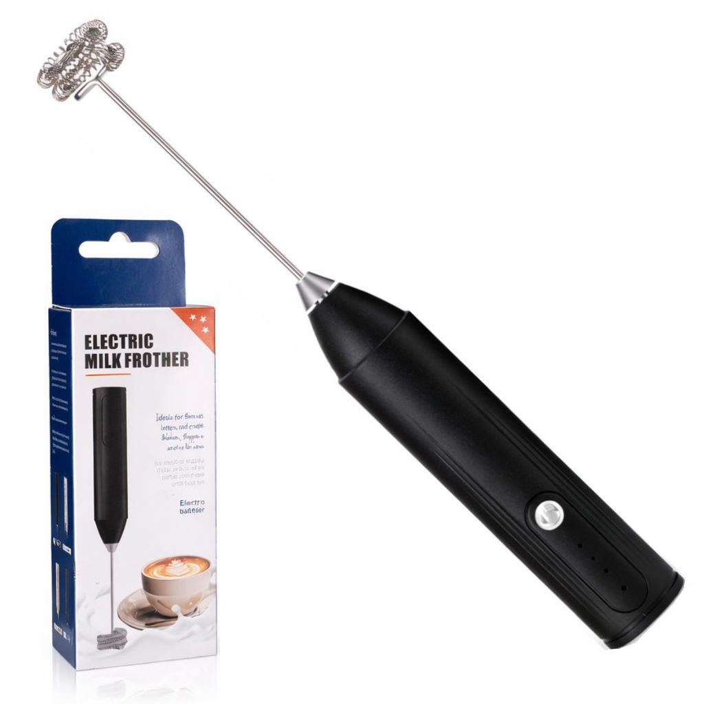 Mini Mixer Misturador De Bebidas Portátil Recarregável USB-C Preto