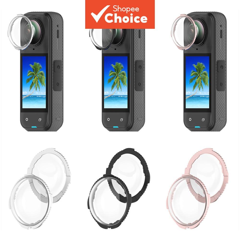 Para Insta360 X5 Lente Guardas Tampa Anti Risco Protetor De Vidro Óptico Capa Rotativa Escudo Acessório Da Câmera
