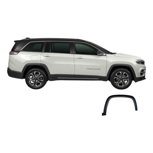 Moldura Paralama Dianteira Direita Jeep Commander 2022/2025 Preto