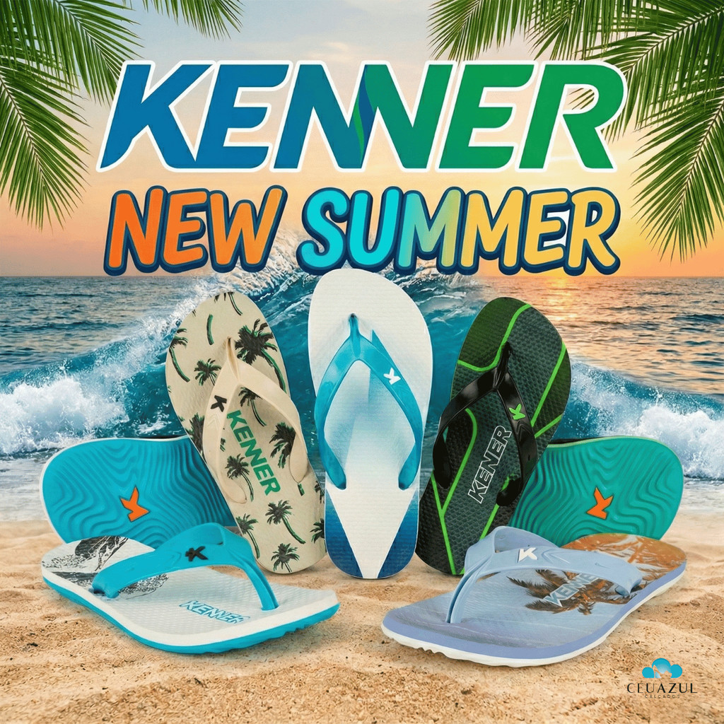 Chinelo Kenner Summer PVC Masculino Estampas Verão Praia Conforto Original em Oferta na Shopee