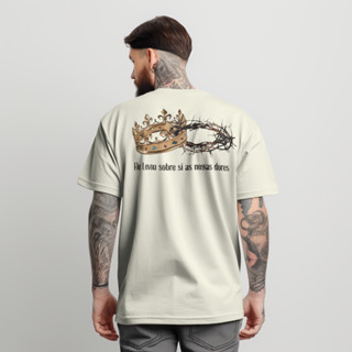 Camiseta Blusa Cristã Masculina Jesus Algodão Streetwear 100% Algodão em Oferta na Shopee