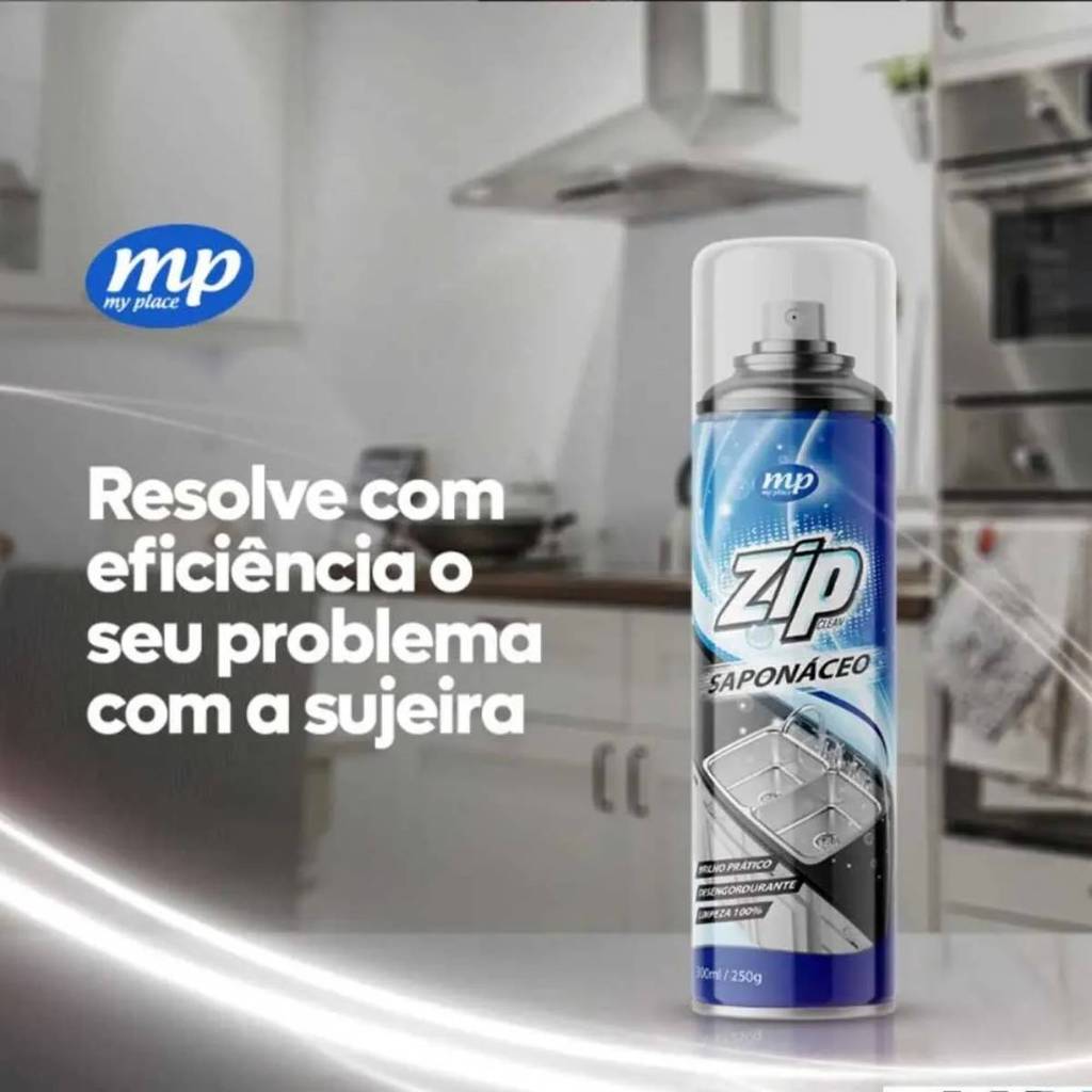 Saponáceo Spray 300Ml  Removedor de  Gordura, Tira Ferrugem My Place Limpeza Profunda,