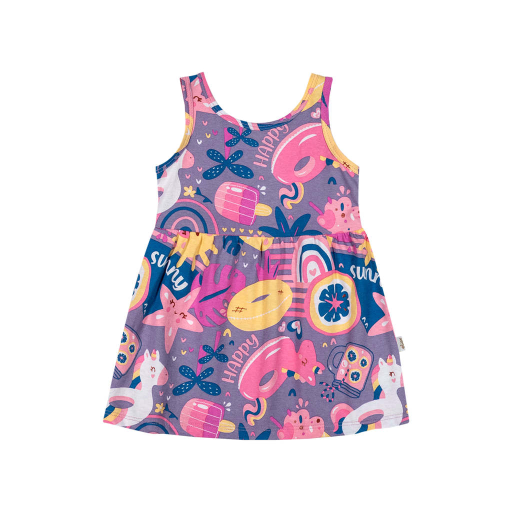 Vestido Bebê Menina Summer Elian Lilás em Oferta na Shopee