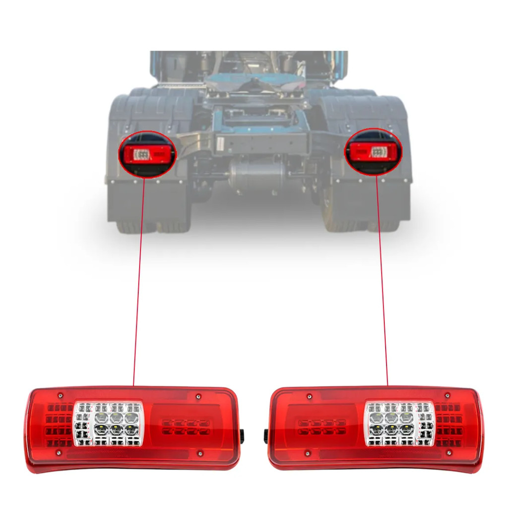 Lanterna Modular Traseira Full Led Compatível Iveco S-WAY 480 S WAY 540 Ano inicial 2022 em diante
