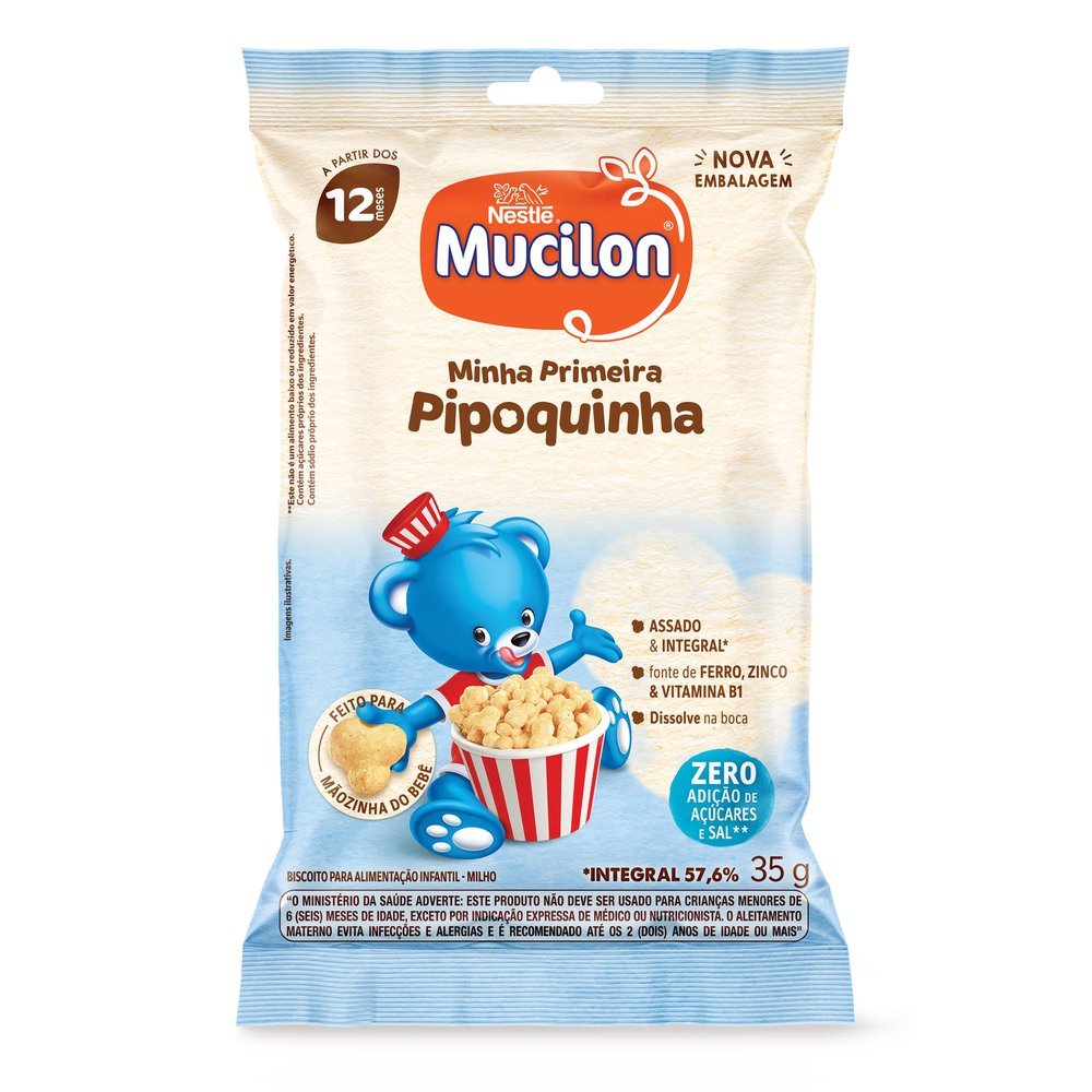 Snack Mucilon Pipoquinha Milho 35g em Oferta na Shopee