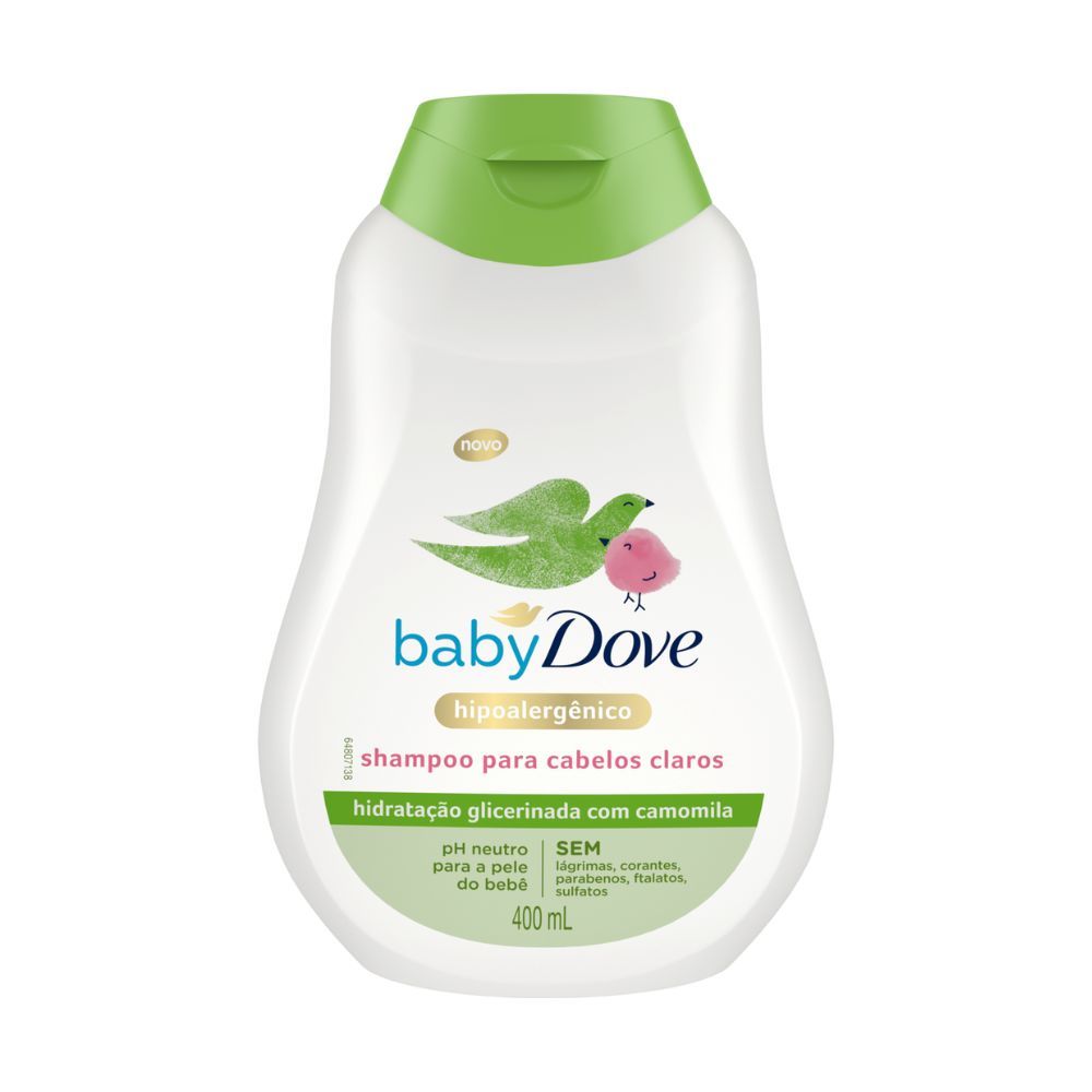 Shampoo Dove Baby Hidratação Glicerinada com Camomila 400ml em Oferta na Shopee