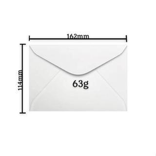 100 Envelope Carta 114X162MM Branco OFF SET sem RPC 63G em Oferta na Shopee