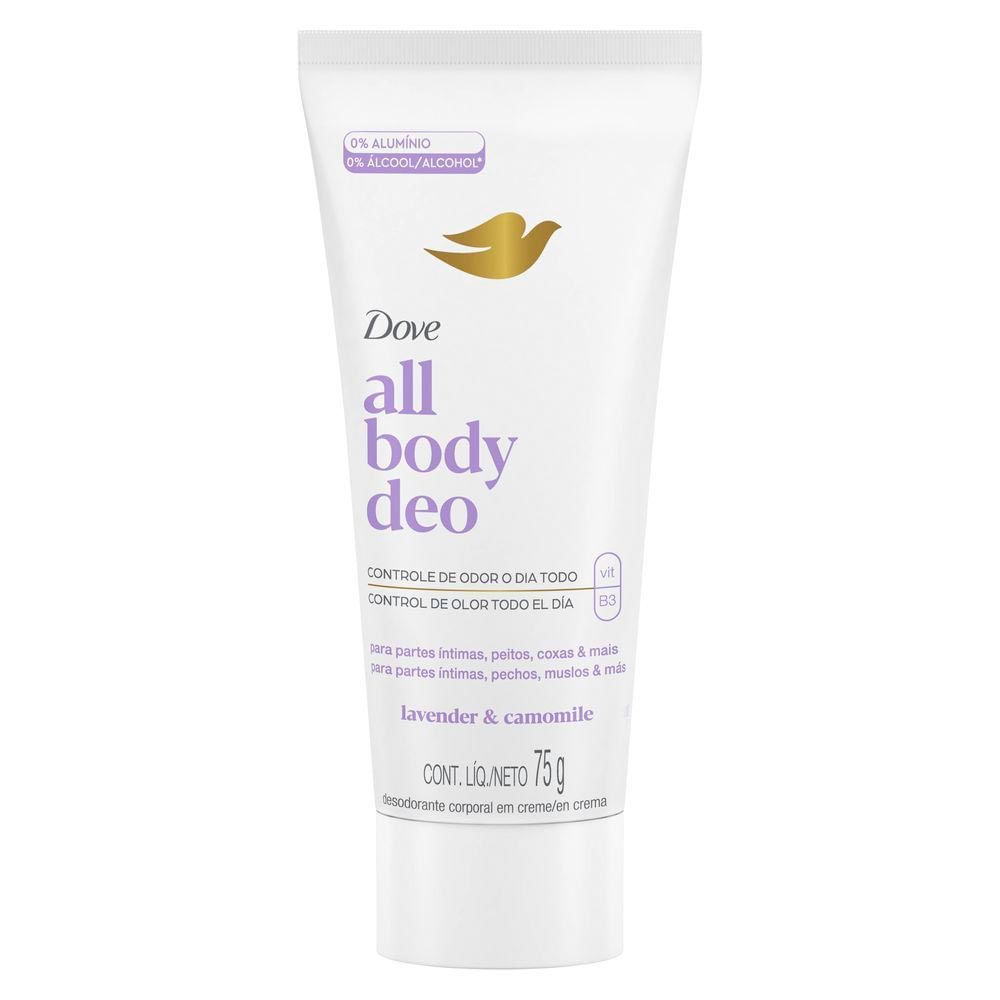 Desodorante All Body Deo Dove Lavanda e Camomila em Creme 75g em Oferta na Shopee