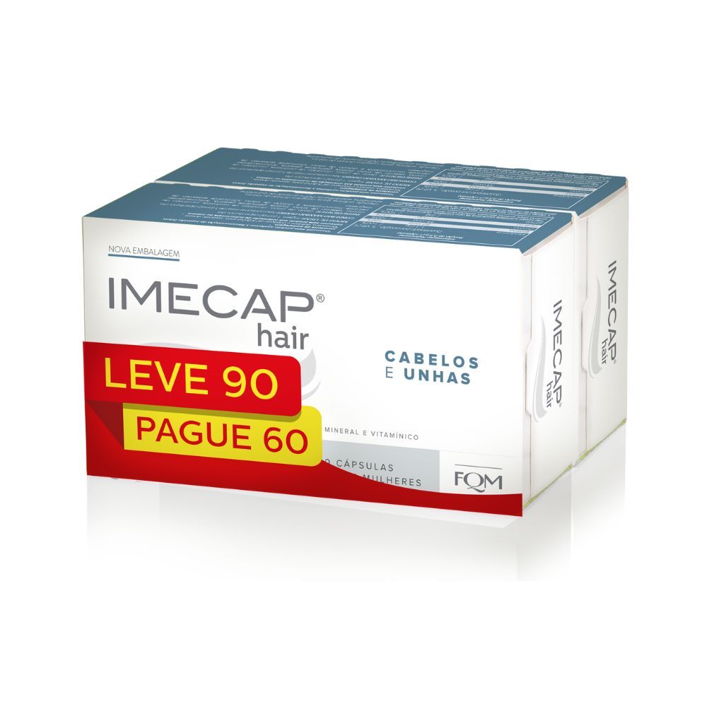 Imecap Hair Cabelos e Unhas 90 Cápsulas em Oferta na Shopee