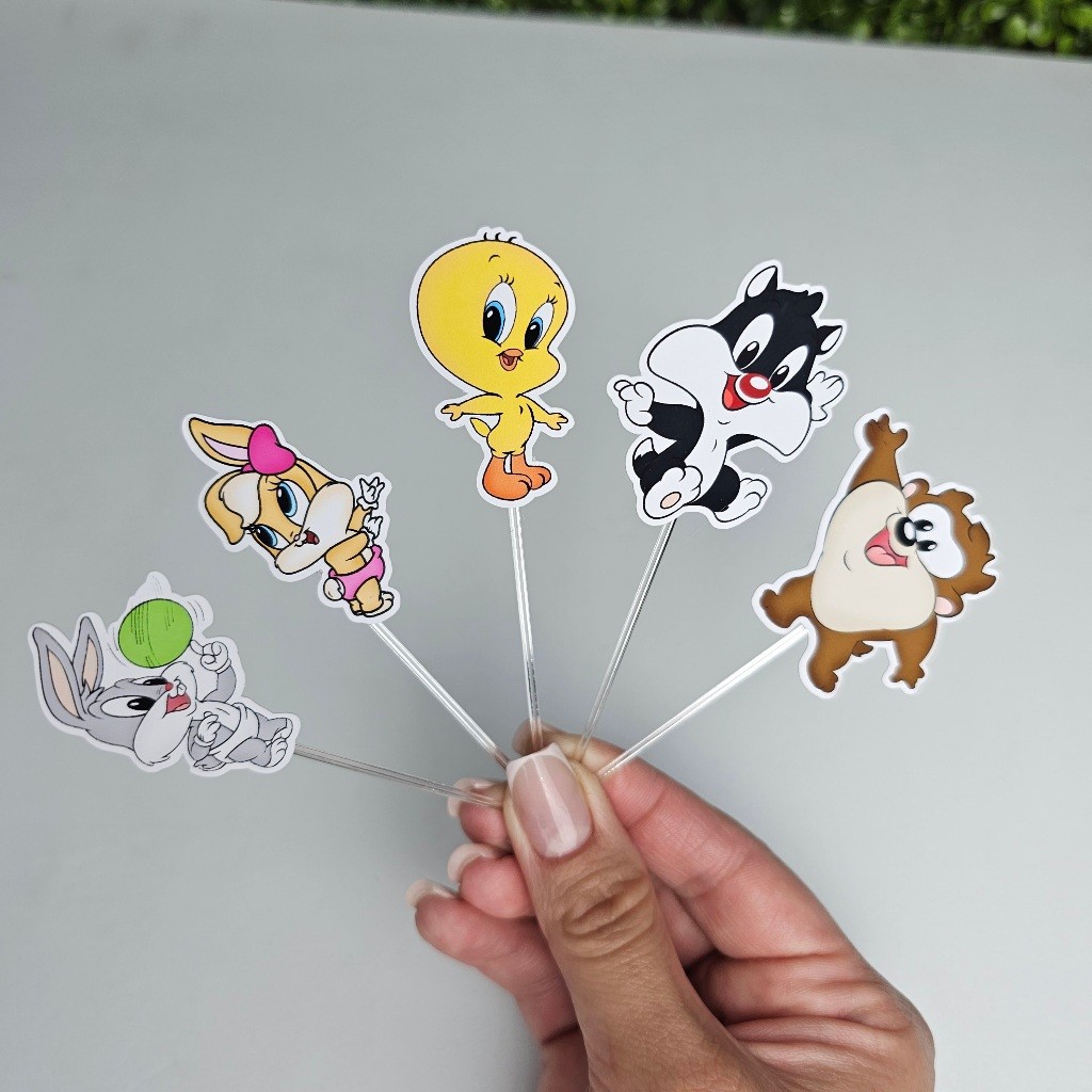 Topper Tag para Docinhos BABY LOONEY TUNES - Personalizados - Festa infantil - Aniversário